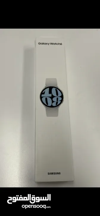 ساعة سامسونج ووتش 6 جديدة New Samsung Watch6 Silver 44mm