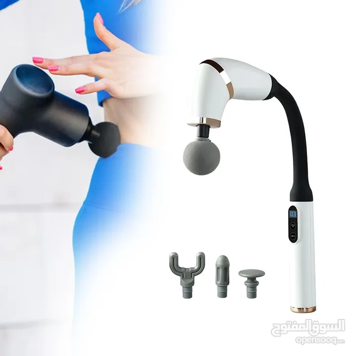 فرد المساج الاطبي fascial gun جلسة مساج متكاملة سهل الاستخدام فقط ب 17د وهدية مجانية اغتنم العرض