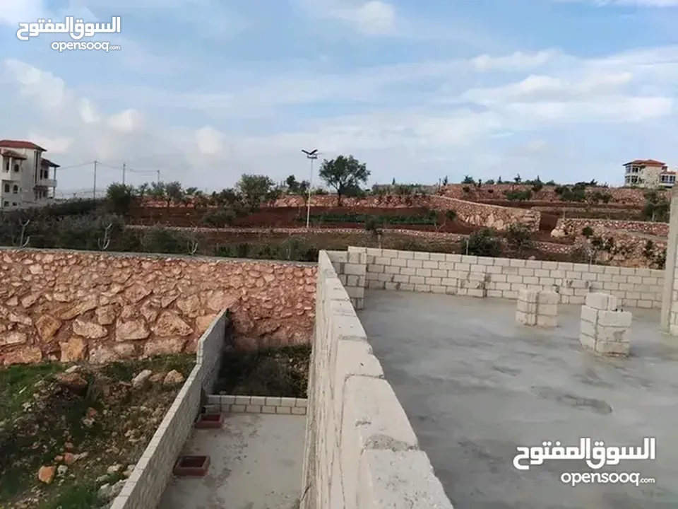 قطعة ارض مع بيت للبيع