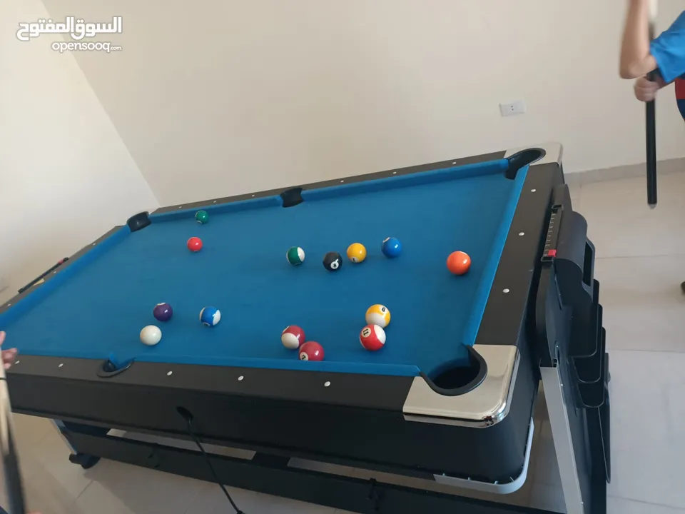 توفرت الان طاولة ال 4في1 سارع بالطلب قبل نفاذ الكميه بلياردو هوكي تنس طعام جوده عاليه خامه ثقيله