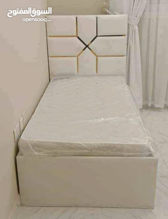 BRAND NEW SINGLE FABRIC BED WITH MATTRESS AVAILABLE