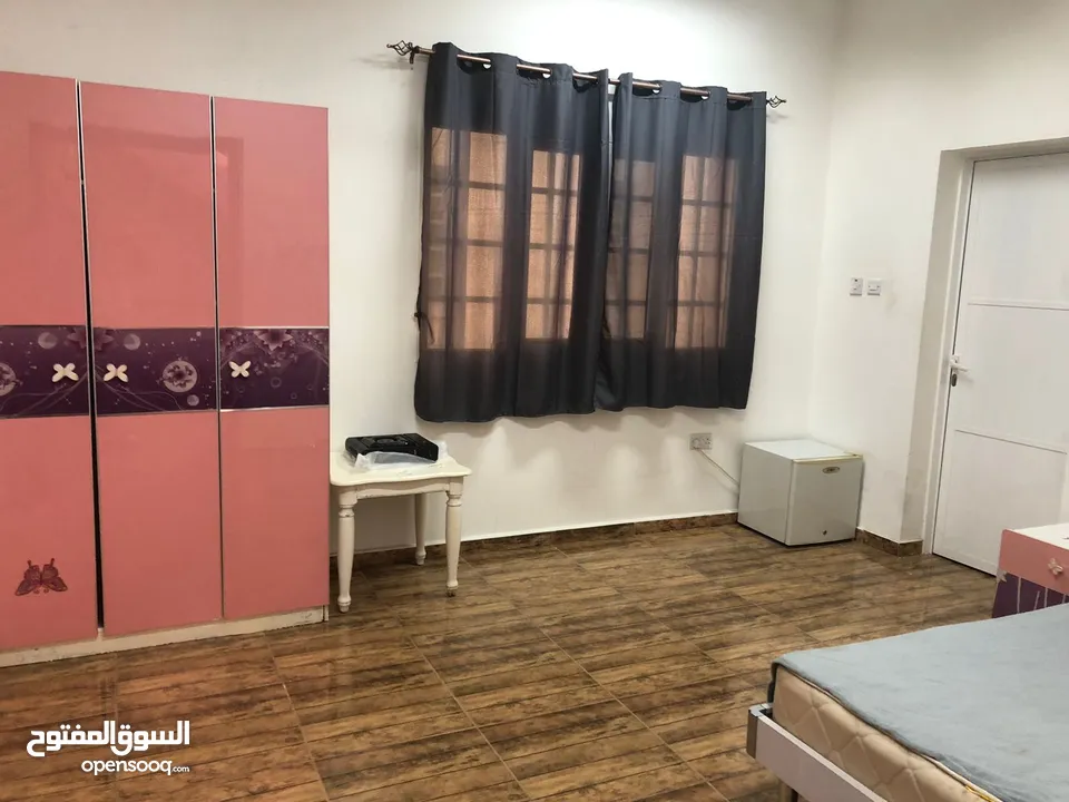for rent Furnished room and bathroom      غرفه وحمام مفروش بالعذببه for rent