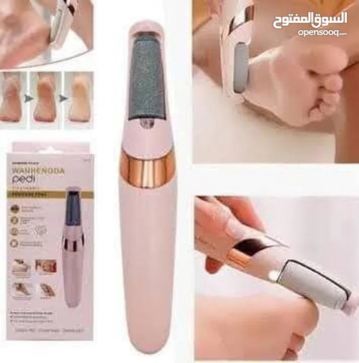 مبرد القدم الكهربائي ( شحن ) فلوليس الخرافي يزيل على الفور الجلد الجاف والميت غير المريح من الكعب