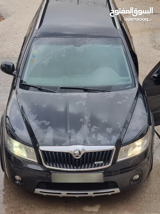 سكودا اوكتافيا رمش تحويل كامل اصلي الى (SCOUT) طقم كامل مستورد مختم بختم شركة Vw skoda