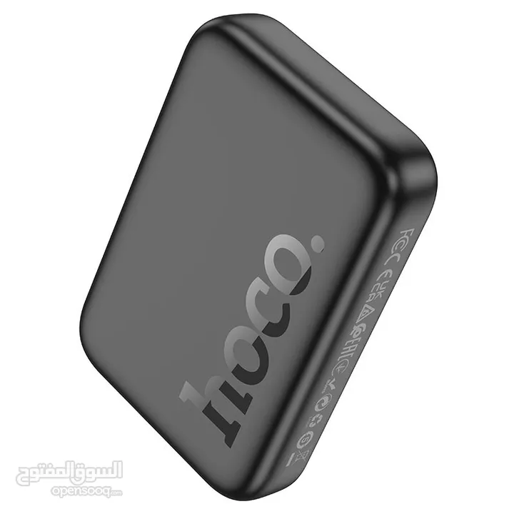 Hoco PowerBank MagSafe 10000 mAh  باوربانك وايرلس ماج سيف يدعم الشحن السريع  من شركة هوكو فقط