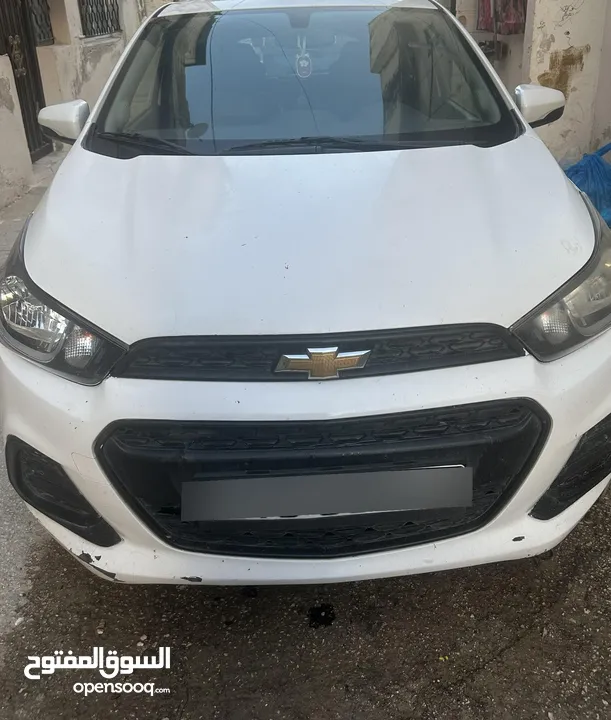 شيفروليه سبارك 2016 ماتور 1400 بنزين  لون ابيض بحالة ممتازة جدا