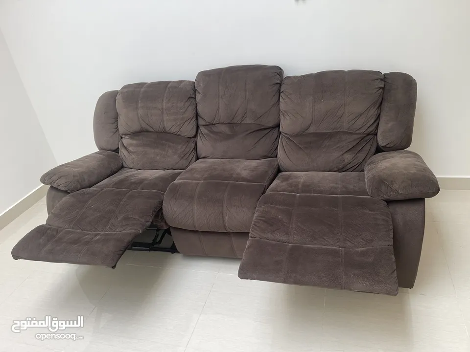 Foldable sofa, 1 tea table , 1 queen size bed