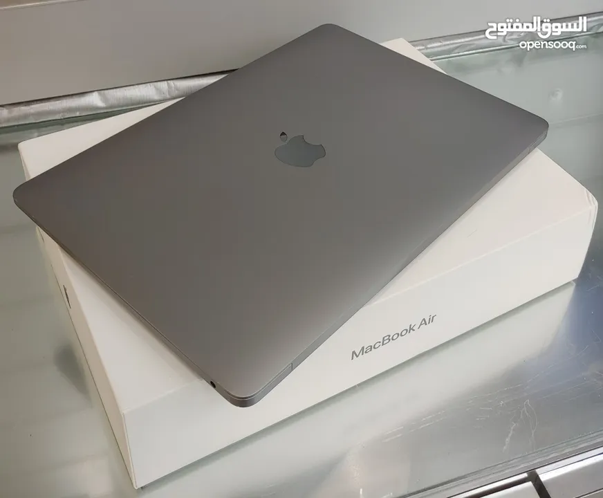 MacBook Air 2020 M1 Space Gray 8GB Ram 256GB SSD لابتوب ابل لون رمادي مكفول