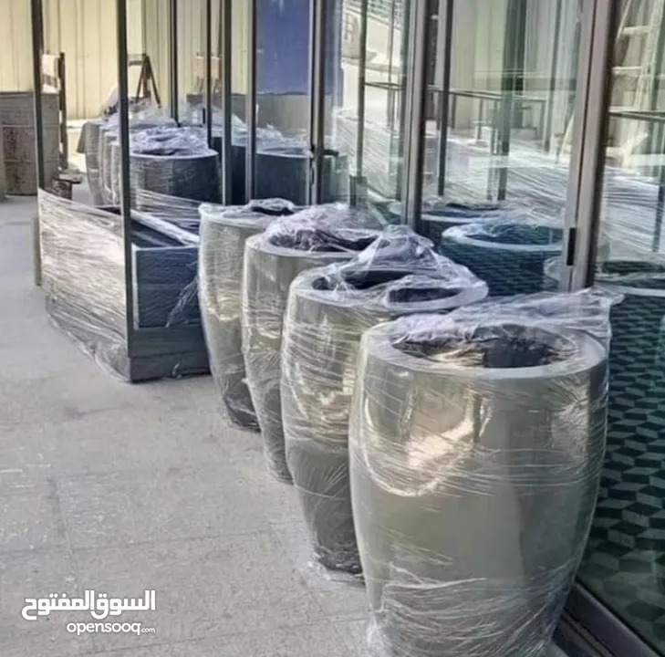 تفصيل قواوير فايبر جلاس بشكل عصري أنيق  زراعة وتسميد النباتات الداخلية والخارجية بإشراف مهندسين