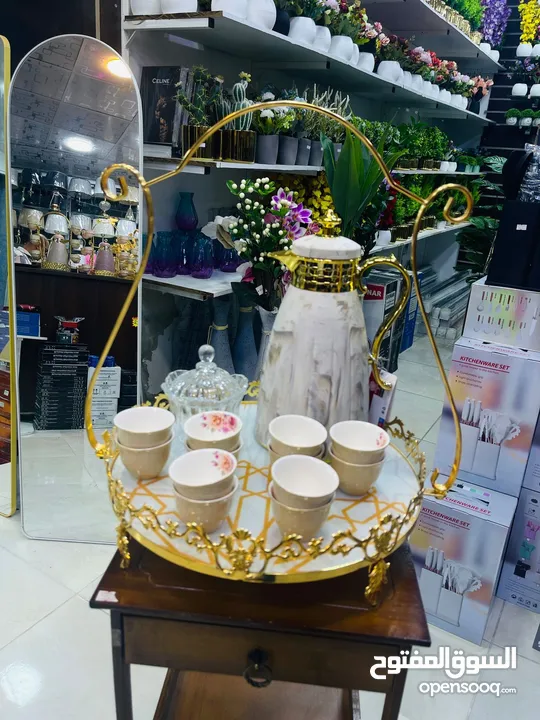 طقم دلة +12 فنجان +حمالة