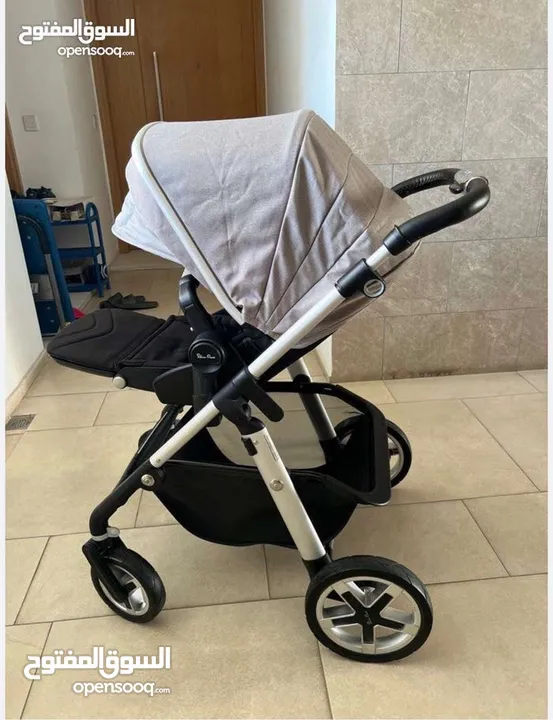 عربانة اطفال  silver cross stroller و حمالة مذركير