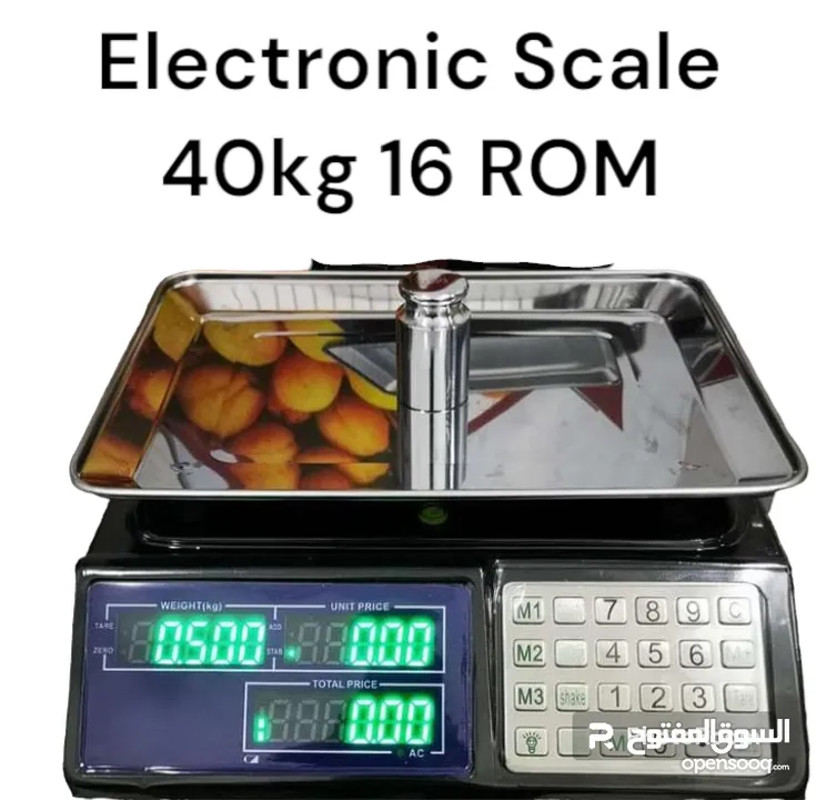 ميزان الكتروني قدرة 40كيلو /1جرام لكل ما خف وزنه وغلاى سعره Electronic scale 40kg/1g