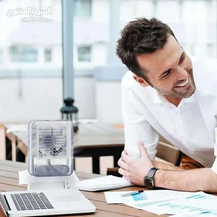 مكيف الهواء المتنقل للسياره او المنزل او المكتب يعمل بالثلج و الماء البارد شحن وusb مروحه مراوح رذاذ