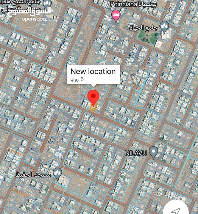 ارض سكنية للبيع في المعبيلة الجنوبية 4 بلوك 7 بالقرب من مسجد الحفيظ