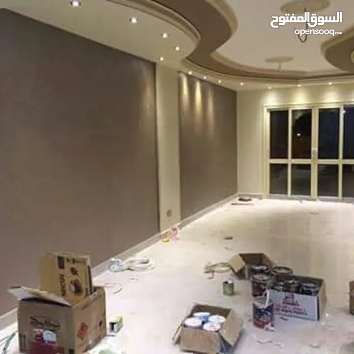 دهين مصري خبرة 15 سنة ديكورات و جبسنبورد ورق حائط معلم ميغانو
