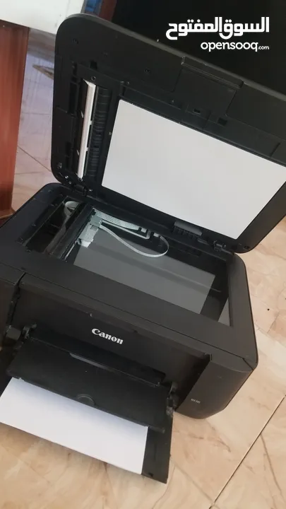 طابعة canon ملونة مع سكانر وفاكس ومعبالها حبر بس 130 شيقل