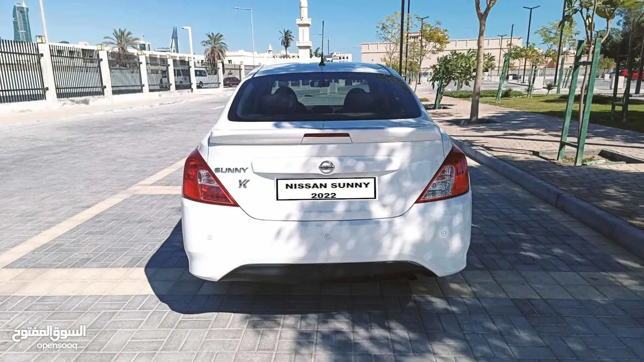 Nissan Sunny 2022 white full option for sale