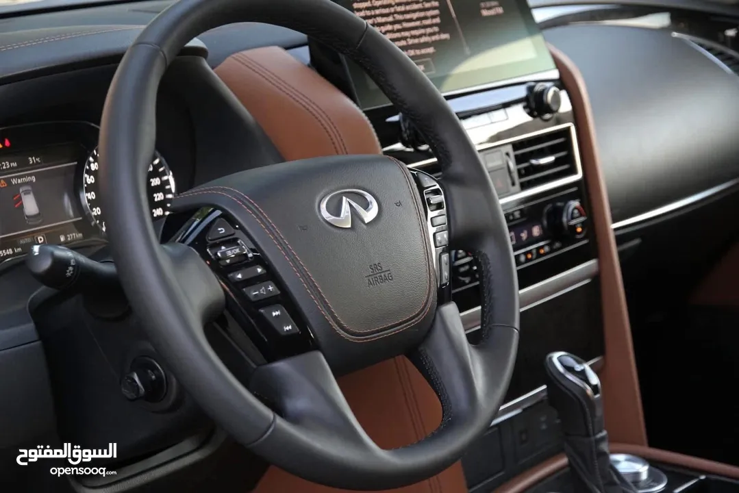 إنفينيتي وارد الشركة QX 80 موديل : 2022 سعة المحرك : 5.6 L  قاطعة مسافة : 26.000 KM
