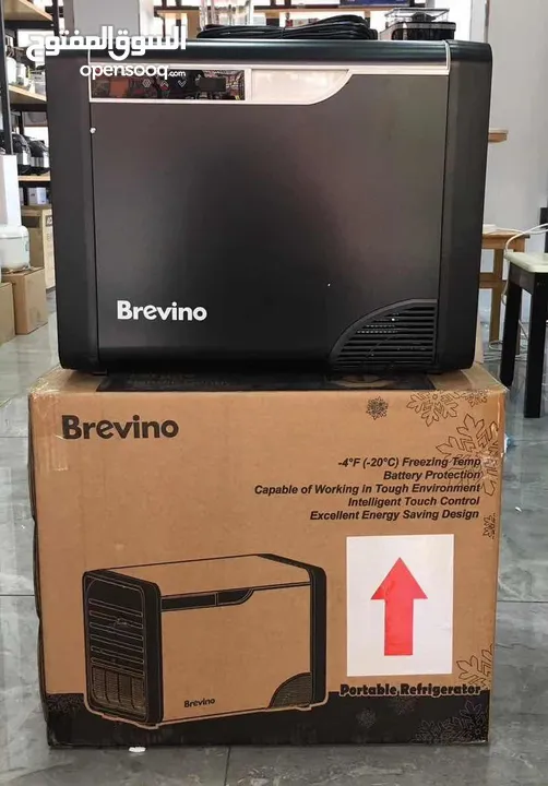 ثلاجة مبرد سعة 20 لتر للسيارة تعمل بالغاز brevino 20L portable refrigerator