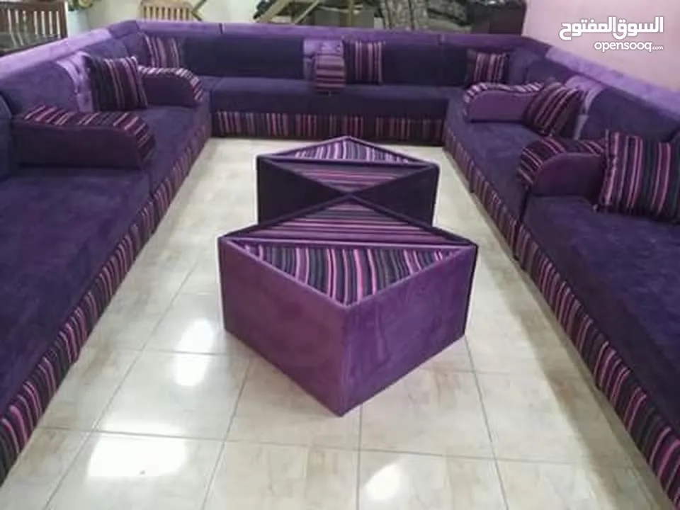 جلسات خليجية 20 مقعد طقم طربيزات ومراكي + 15 قورن