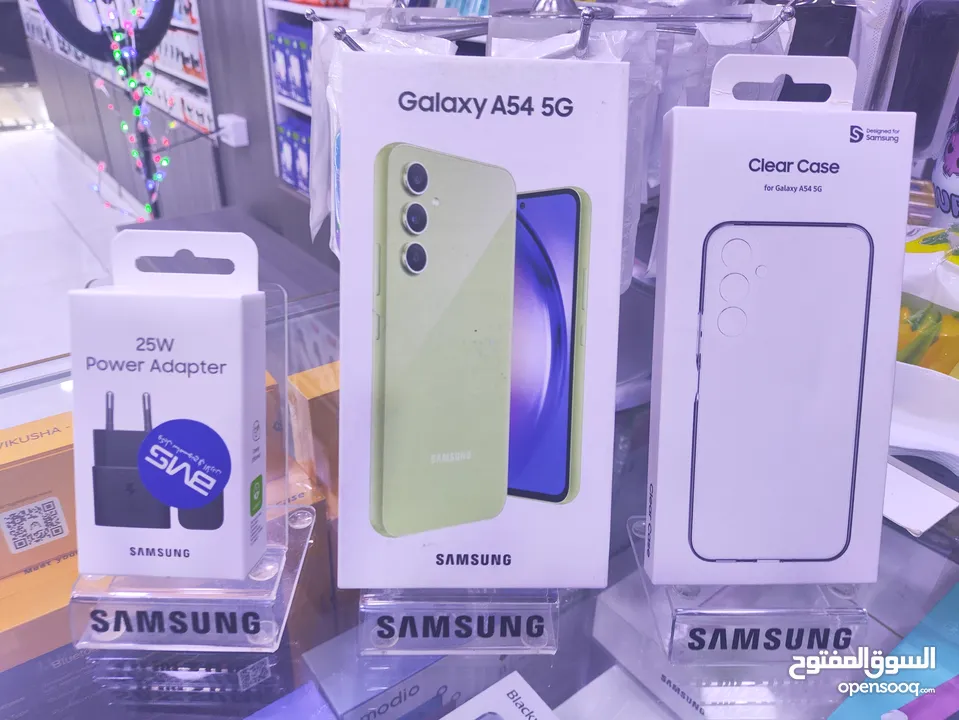 الوان الصيف ليموني SAMSUNG A54 5G جديده معها كفى وشاحن هدية متوفر توصيل