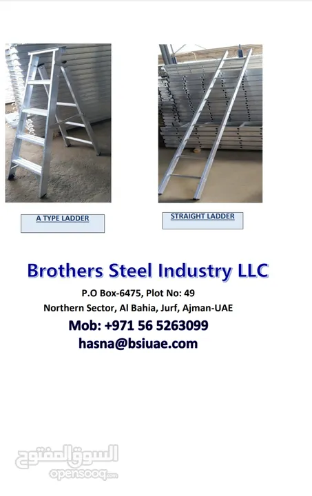 Aluminum scaffolding and ladders