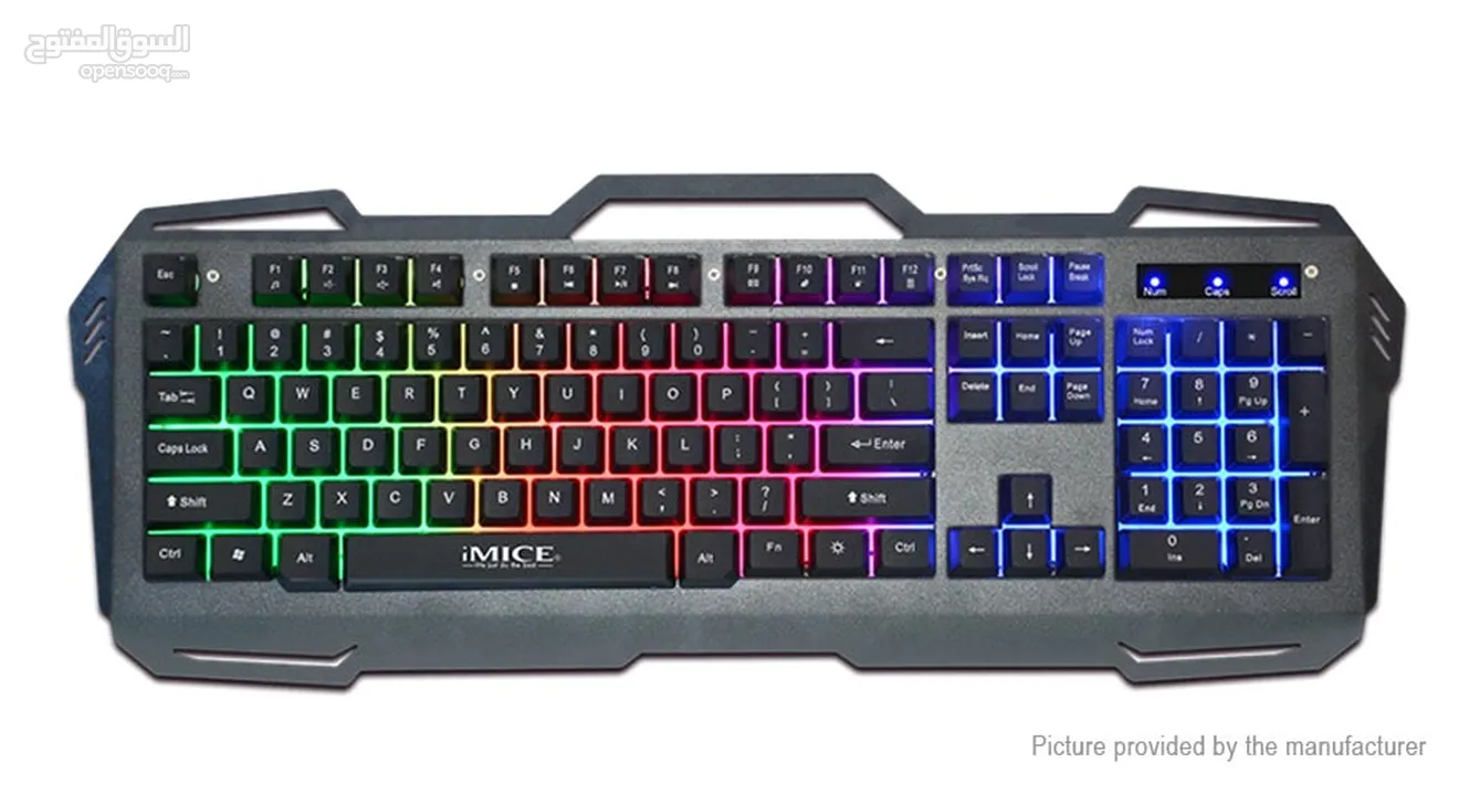 iMICE Gaming Keyboard Modail AK-400 كيبورد جيمنج اي مايس مضيئ