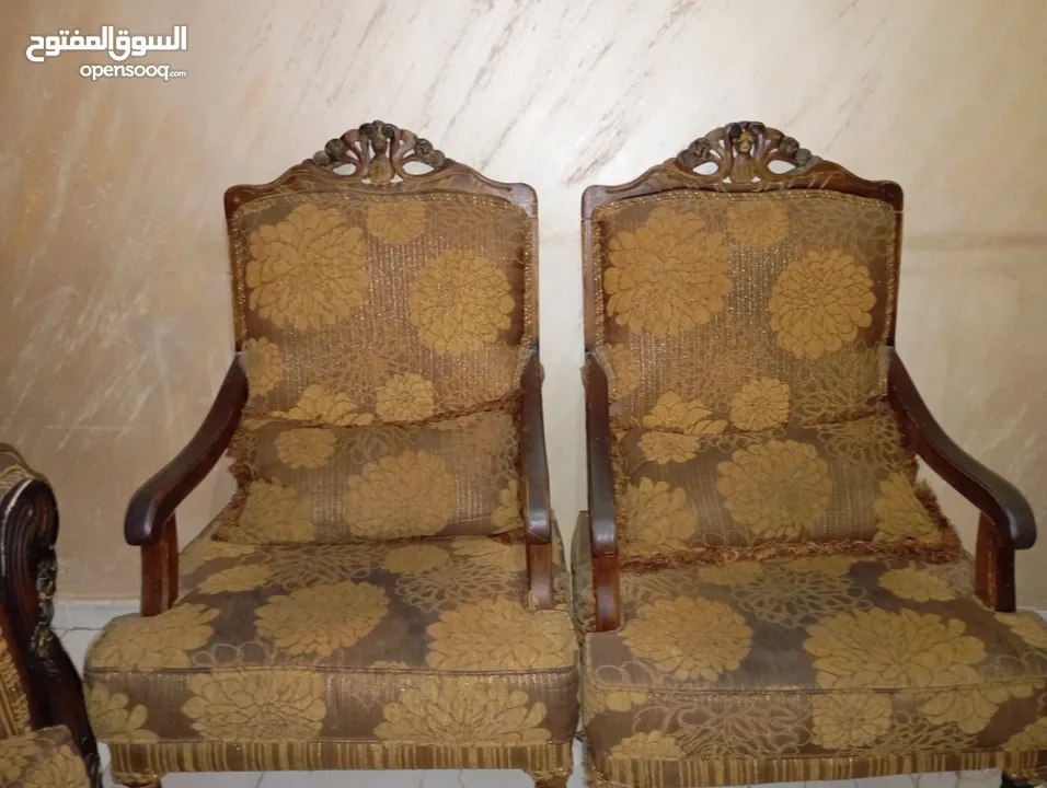 كنب 9مقاعد خشب زان للبيع بسعر 50