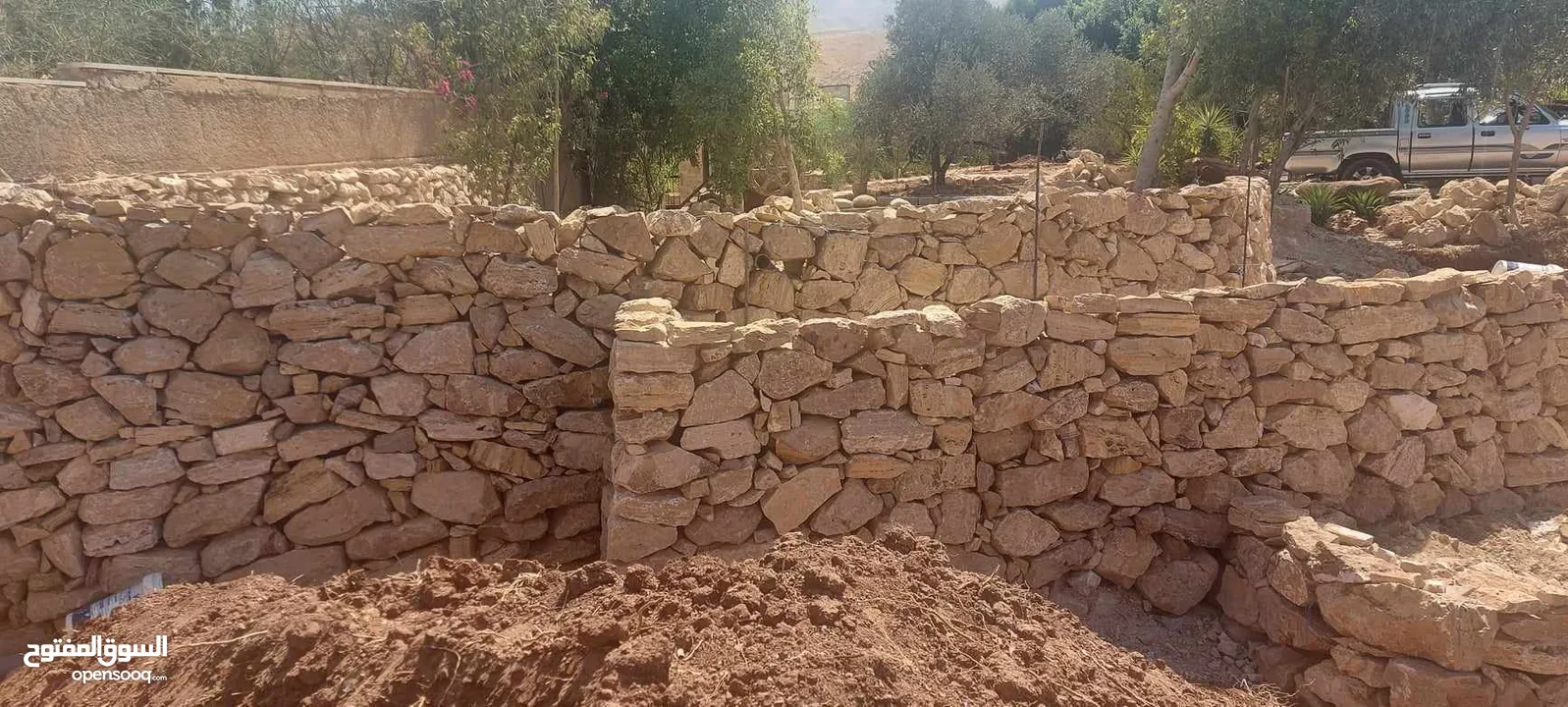 حيدر استصلاح اراضي بناء سناسل بناء سلاسل تشييك مزارع تكحيل حجر تجريف اراضي بناء شاليهات وبيوت ريفيه
