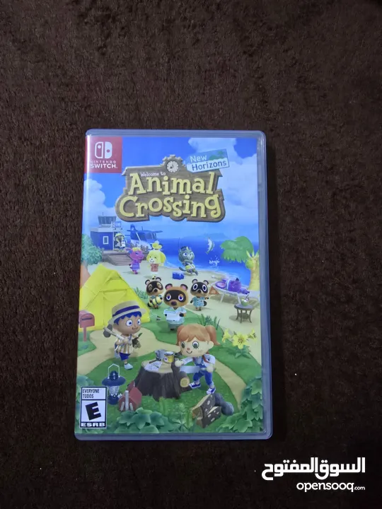 نينتندو سويتش مع 5 العاب super mario party و super mario wonder و super mario 3d world و ايد وكنترول