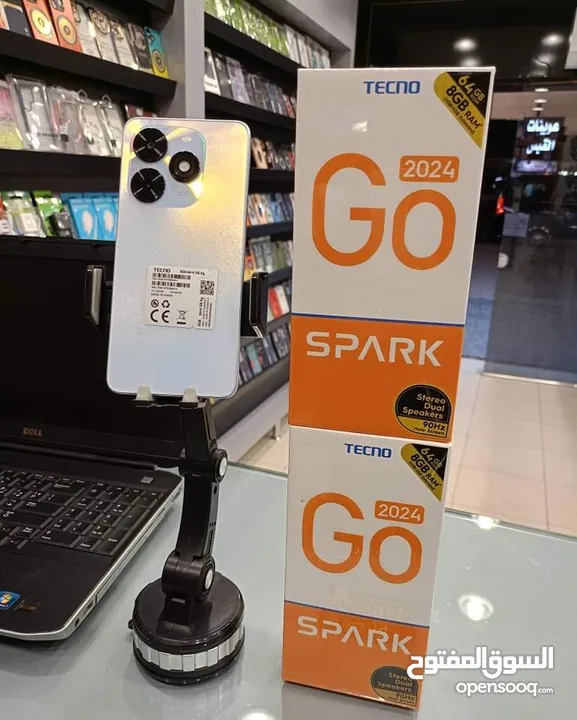 مستعمل ايام  Spark GO 2024  رام 8 جيجا 128 شغال كفاله الشركة متوفر توصيل