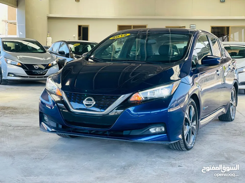 leaf 2019 60kw كحلي  فحص كامل 100%