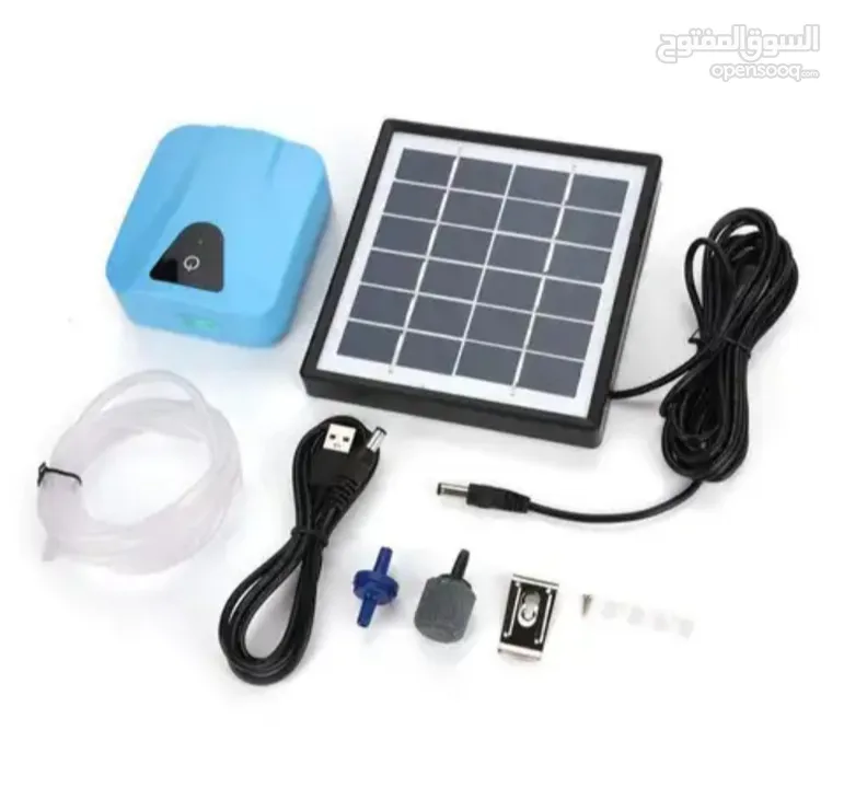 electrical charging+ solar charging aquarium air pump