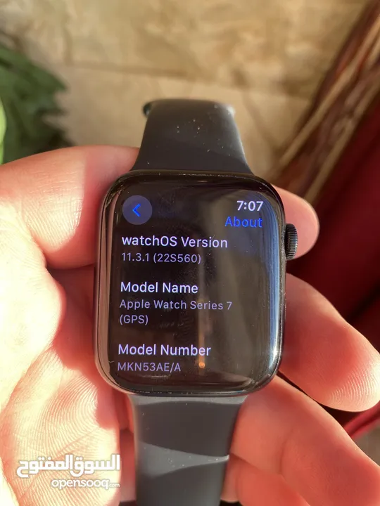 ابل واتش لون أسود سيرس 7 قياس 45 Apple Watch Black Edition Series 7 45mm