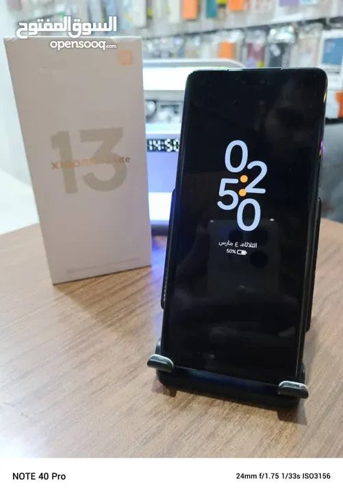 مستعمل اخو الجديد شاومي 13 leit 5G رام 16 جيجا 256 أغراضة والكرتونه الأصلية متوفر توصيل