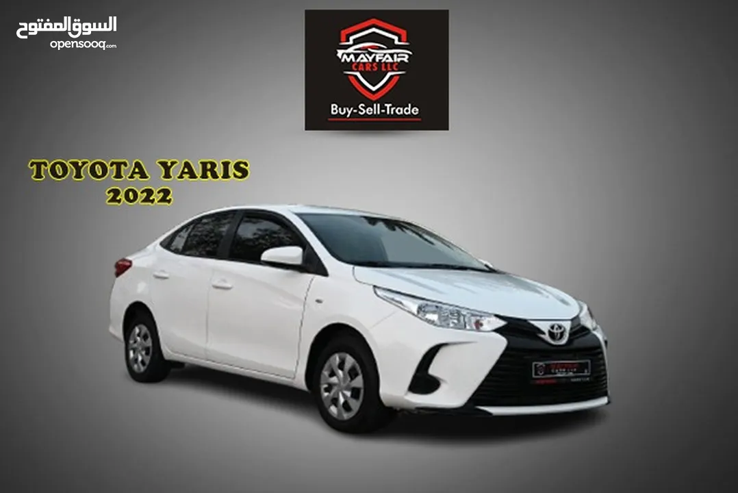 0% DP - ORIGINAL PAINT - TOYOTA YARIS SE 2022 -  FIRST OWNER - GCC SPECS - MINT CONDITION