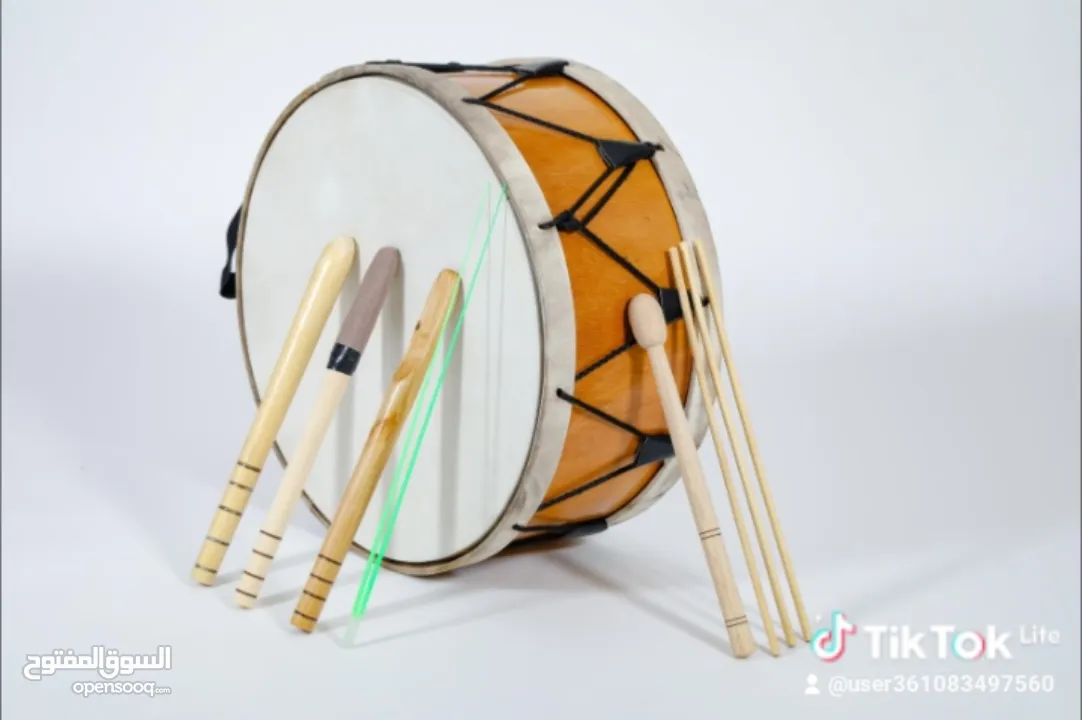 طبول للدبكات وزفات الاعراس شغل يدوي جلد طبيعي 100%