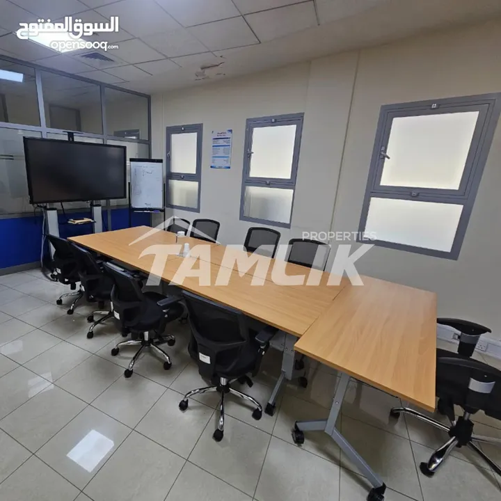 Furnished Offices Space for Rent in Al Qurum REF 481YB