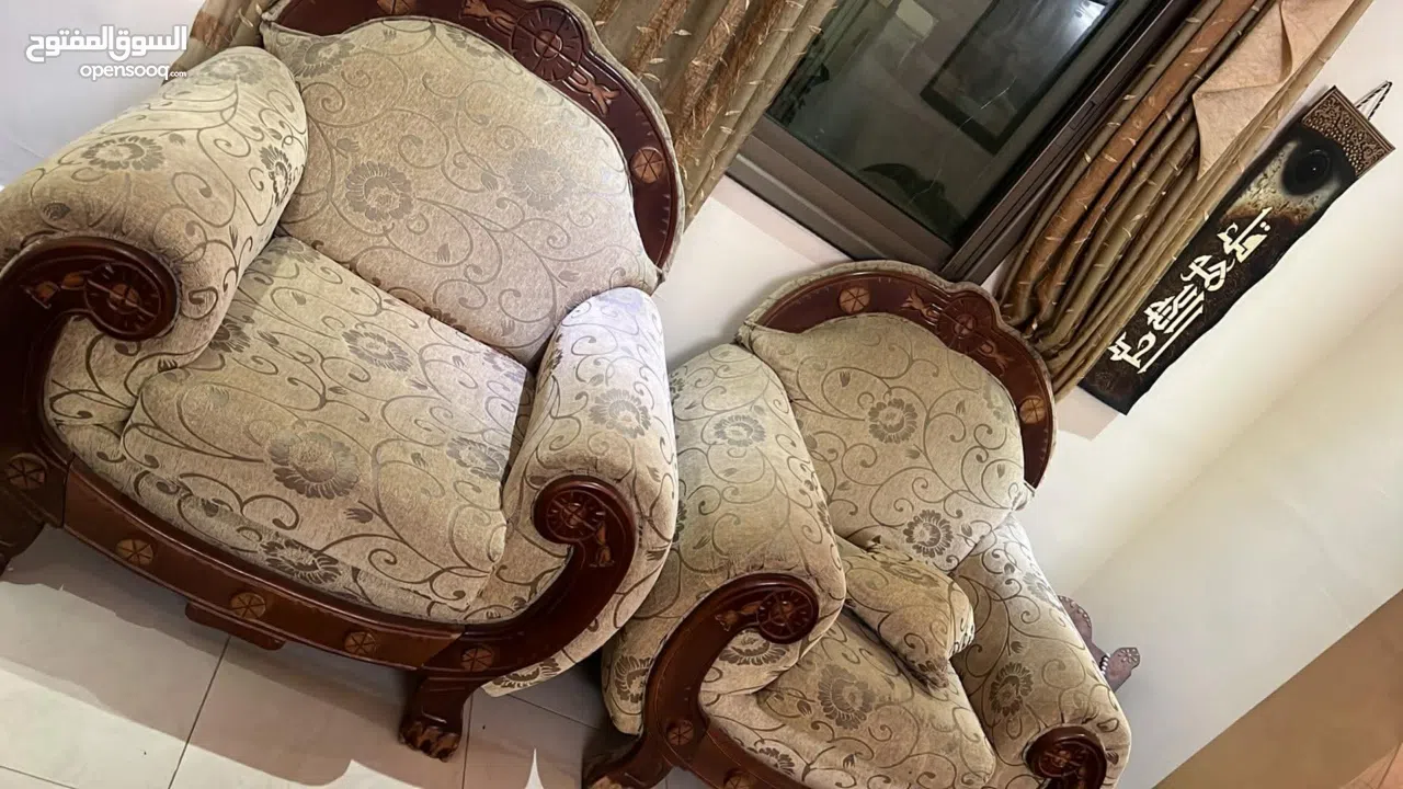 طقم كنب مستعمل 7 مقاعد