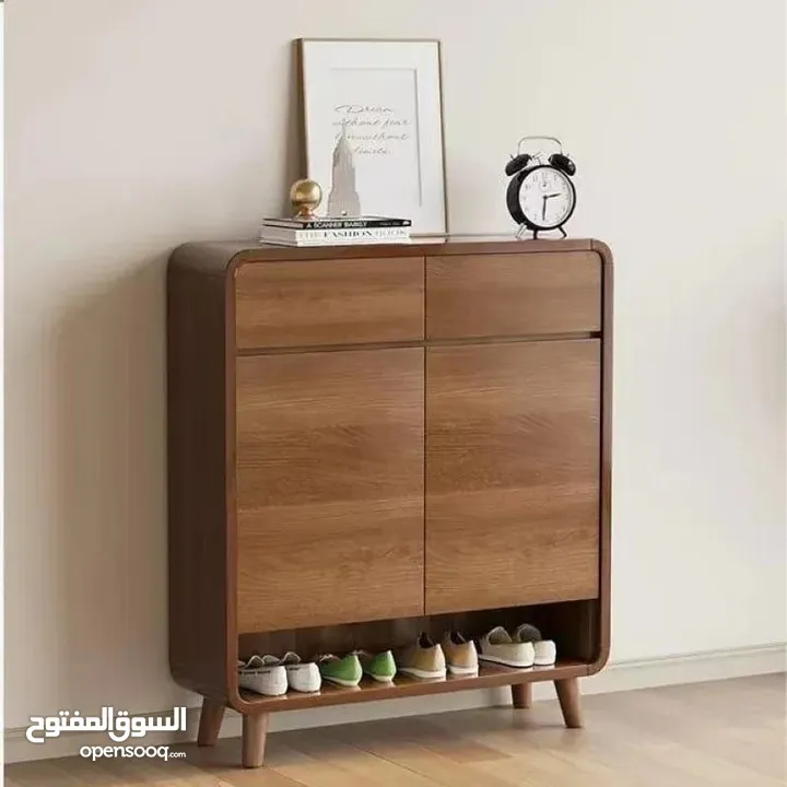 تعال ومش هتخسر خزانة أحذية من الخشب الفاخر