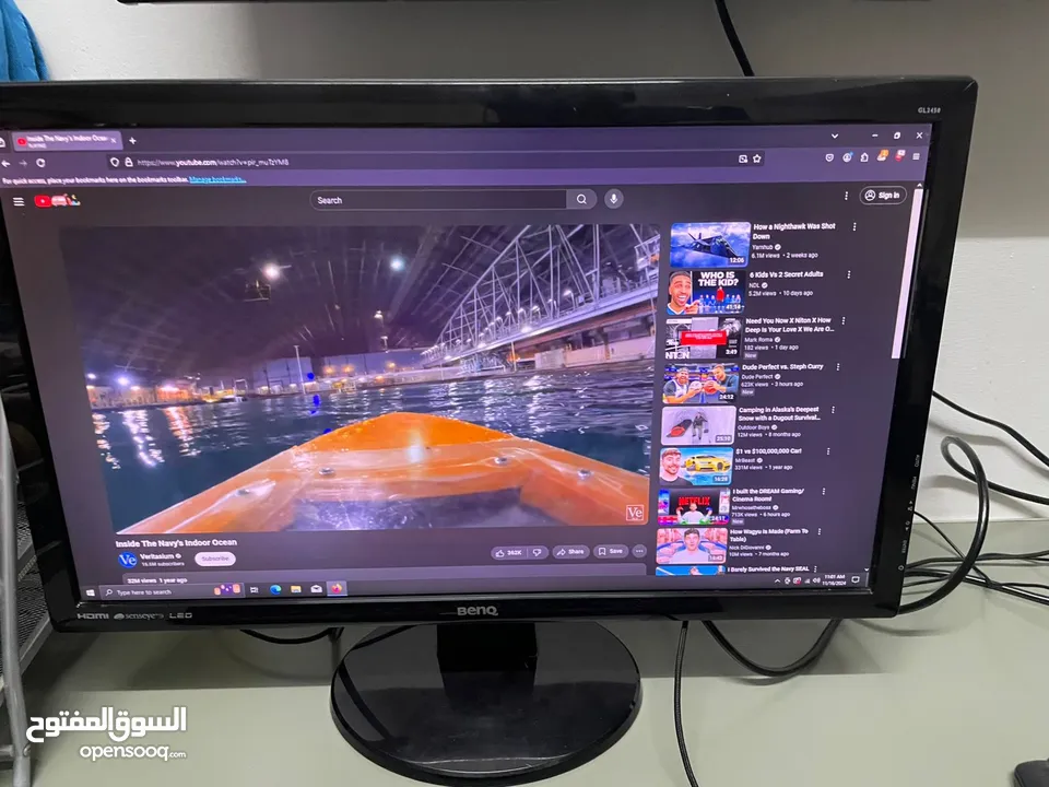 PC+monitor+Keyboard  جهاز كمبيوتر + شاشة + لوحة مفاتيح