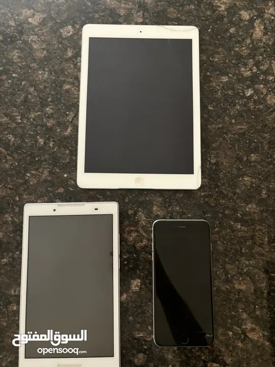 ثلاث أجهزة بسعر جهاز IPhone 6plus,Ipad Air ,Lenovo tab