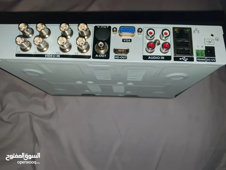 نضام مراقبه كامل متكامل 4 كمرات مع DVR مع هارد 500g مع محول البور