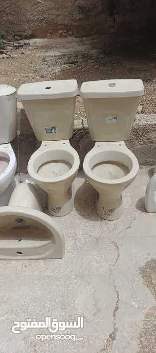 اطقم حمامات + باب المنيوم