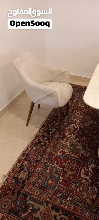 Modern Faux Marble Dining Table + 8 Upholstered Armchairs – Elegant 8-Seater Set