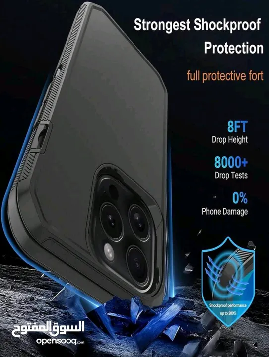 كفر defender الاصلي الاصدار الثاني 4 طبقات حماية خلفية و اطار حماية مع لزقة شاشة ضد الصدمات و الكسر