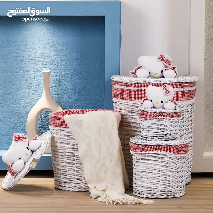 تشكيلة سلال القش ولقماش اشي بجنن ومتكتك