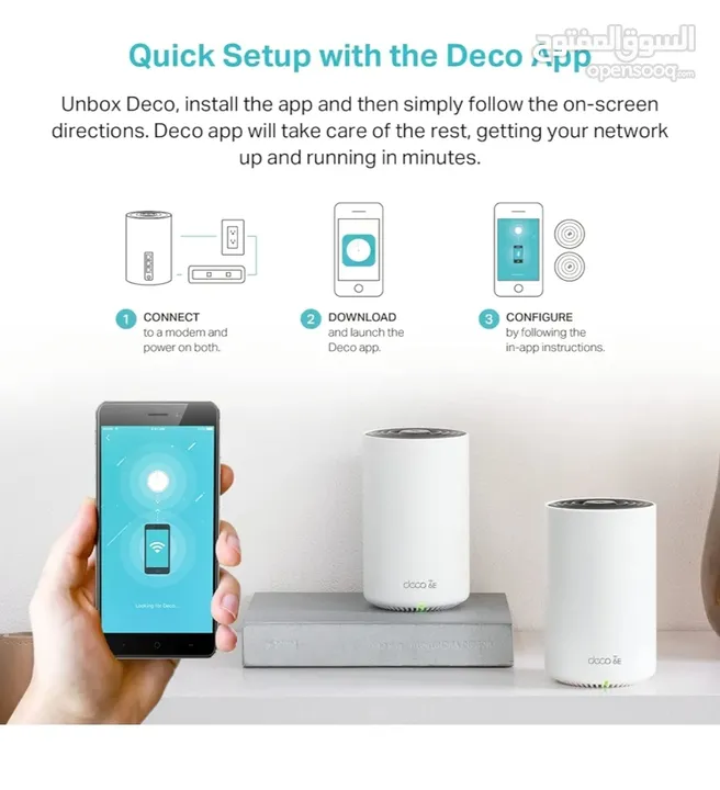 TP-Link Deco AXE5400 Tri-Band WiFi 6E Mesh System(Deco XE75