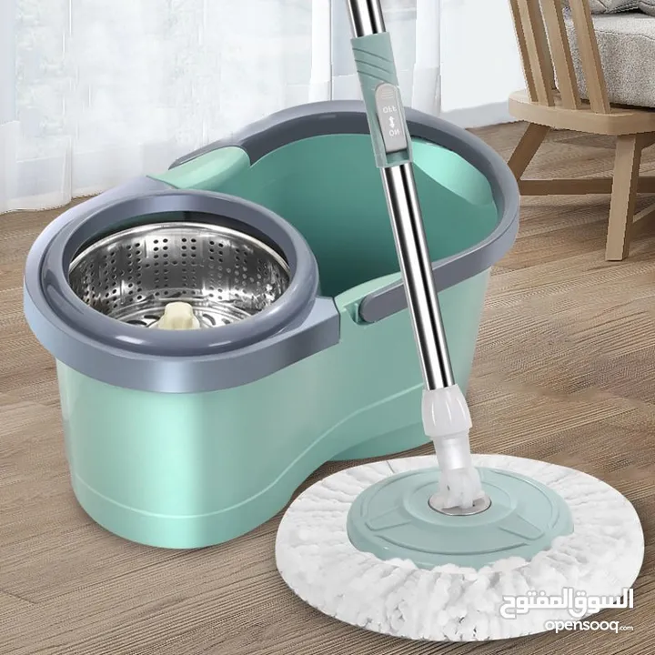 Mop Bucket Rotating Stainless Steel Drying