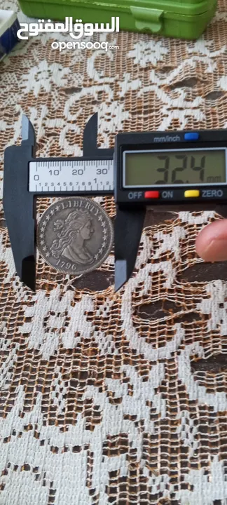 نصف دولار أمريكي فضه انتيك نادر تاريخ 1796